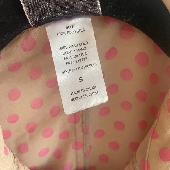 Sheer Polka Dot Cropped Blouse with Drop Shoulders - Picture 3 of 3